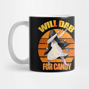 Funny Dabbing Cute Sadako for Halloween- Will Dab for Candy Mug